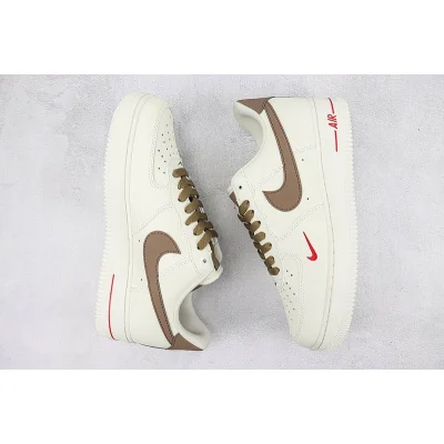 Nike Air Force 1 Low "Premium Beige/White/Brown" фото № 6