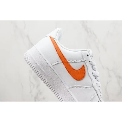 Nike Air Force 1 Low "White/Orange/Yellow/Double Swoosh" фото № 4