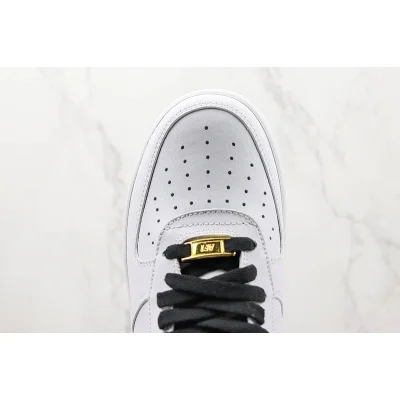Nike Air Force 1 Low "White/Spotted Black/Metallic Gold" фото № 4