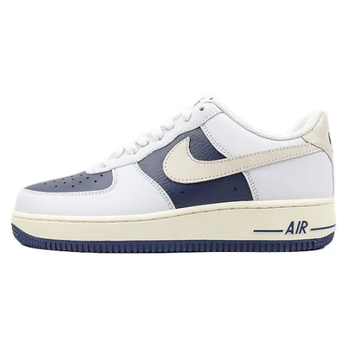 Nike Air Force 1 Low "White/Beige/Hidden Dark Blue"
