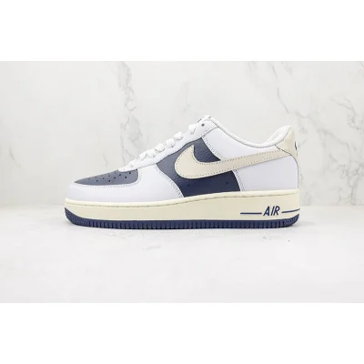 Nike Air Force 1 Low "White/Beige/Hidden Dark Blue" фото № 2 Nike Air Force 1 Low "White/Beige/Hidden Dark Blue" фото № 2