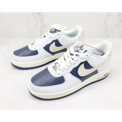 Nike Air Force 1 Low "White/Beige/Hidden Dark Blue" фото № 5 Nike Air Force 1 Low "White/Beige/Hidden Dark Blue" фото № 5