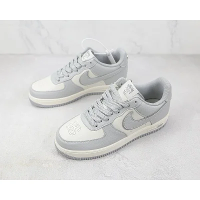 Stussy x Nike Air Force 1 Low "Grey/Beige" фото № 5