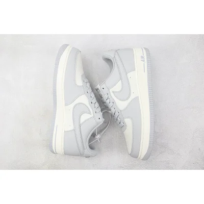 Stussy x Nike Air Force 1 Low "Grey/Beige" фото № 7