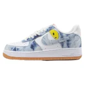Nike Air Force 1 Low "Denim Blue/White/Yellow Smile"
