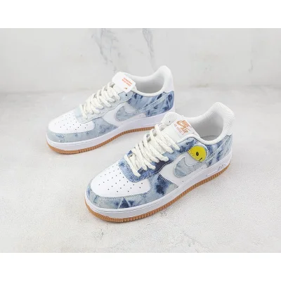 Nike Air Force 1 Low "Denim Blue/White/Yellow Smile" фото № 5