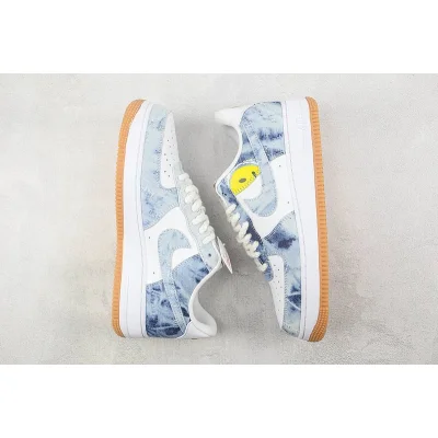 Nike Air Force 1 Low "Denim Blue/White/Yellow Smile" фото № 7