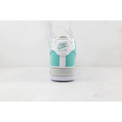 Nike Air Force 1 Low "White/Grey/Water Cyan" фото № 9