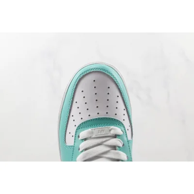 Nike Air Force 1 Low "White/Grey/Water Cyan" фото № 4