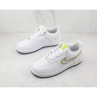 Nike Air Force 1 Low "White/Volt-Orange" фото № 5