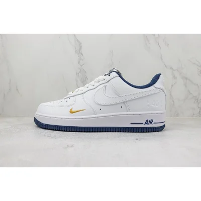 Nike Air Force 1 Low "White/Blue/Gold Hook" фото № 2