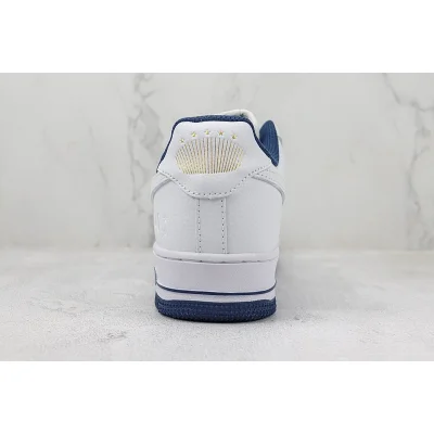 Nike Air Force 1 Low "White/Blue/Gold Hook" фото № 8