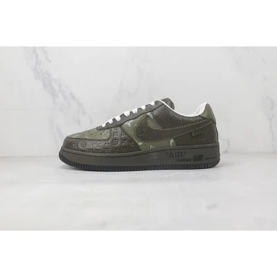 Louis Vuitton x Nike Air Force 1 Low "Green/Brown/Monogram" фото № 2