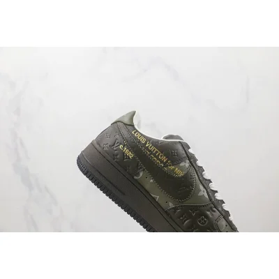 Louis Vuitton x Nike Air Force 1 Low "Green/Brown/Monogram" фото № 3