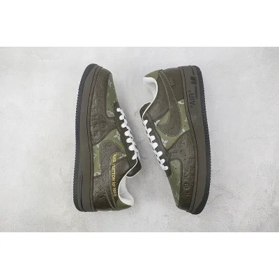 Louis Vuitton x Nike Air Force 1 Low "Green/Brown/Monogram" фото № 6