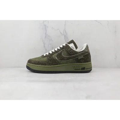 Louis Vuitton x Nike Air Force 1 Low "Brown/Green" фото № 2