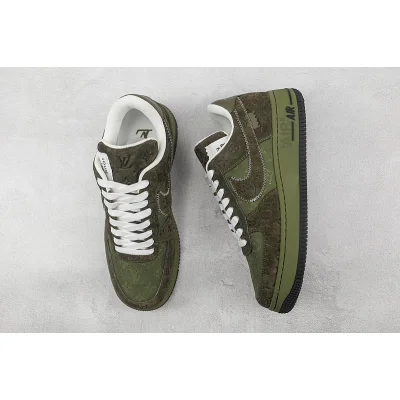 Louis Vuitton x Nike Air Force 1 Low "Brown/Green" фото № 7