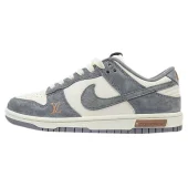 Louis Vuitton x Nike Dunk Low "Woodgate Grey/White"