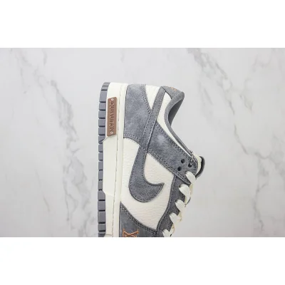 Louis Vuitton x Nike Dunk Low "Woodgate Grey/White" фото № 3