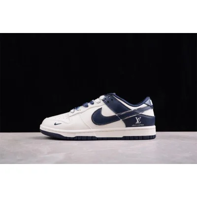 Louis Vuitton x Nike SB Dunk Low "Dark Blue" фото № 7