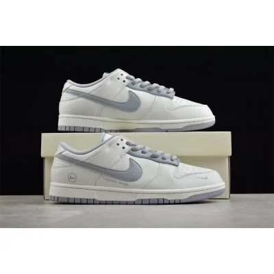 Nike SB Dunk Low Fragment Design "White/Grey" фото № 9