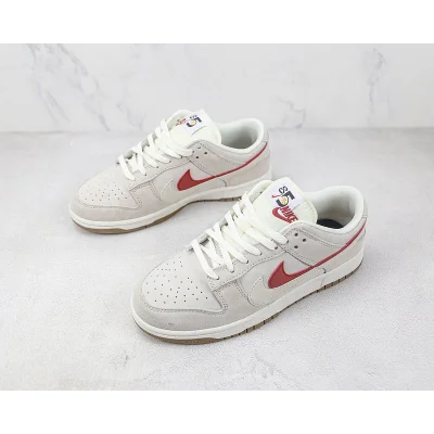 Nike Dunk Low SE 85 Double Swoosh "Sail Grey/Orange" фото № 5