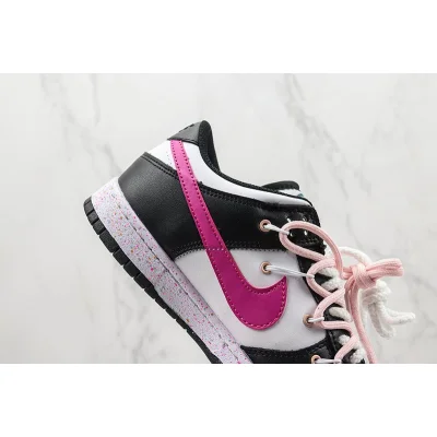 Nike Dunk Low Multi Swoosh "Black/White/Pink" фото № 3 Nike Dunk Low Multi Swoosh "Black/White/Pink" фото № 3