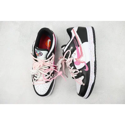 Nike Dunk Low Multi Swoosh "Black/White/Pink" фото № 6 Nike Dunk Low Multi Swoosh "Black/White/Pink" фото № 6