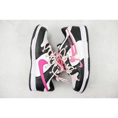 Nike Dunk Low Multi Swoosh "Black/White/Pink" фото № 7 Nike Dunk Low Multi Swoosh "Black/White/Pink" фото № 7