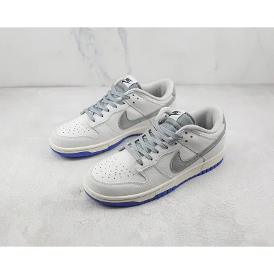 Nike SB Zoom Dunk Low "White/Light Grey/Blue" фото № 5