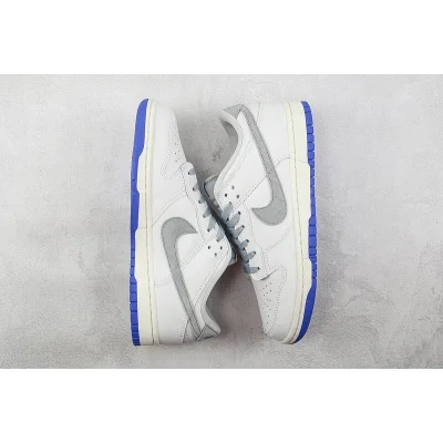 Nike SB Zoom Dunk Low "White/Light Grey/Blue" фото № 7