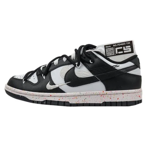 Nike Dunk Low Shooshes "White/Black"