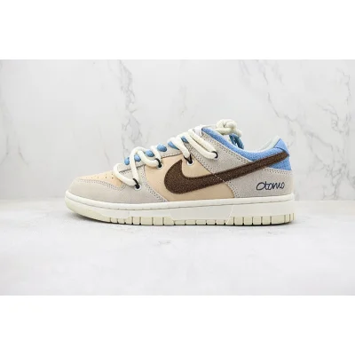 Nike Dunk Low "Beige/Brown/Blue" фото № 2