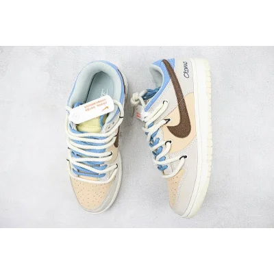 Nike Dunk Low "Beige/Brown/Blue" фото № 7