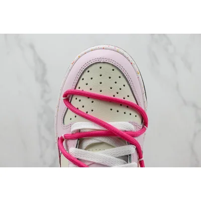 Nike SB Dunk Low "White/Black/Rose Pink" фото № 4