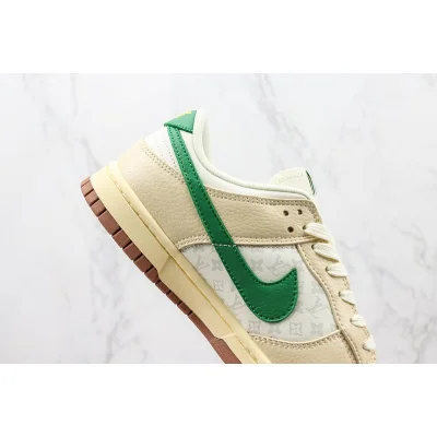 Louis Vuitton x Nike Dunk Low "Beige/Cream/Green" фото № 3