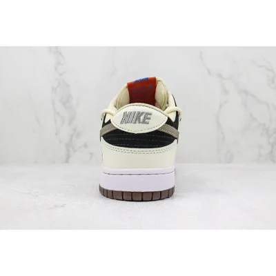 Nike Dunk Low Custom "Black/Dark Brown/Off White"" фото № 9