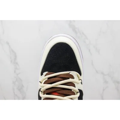 Nike Dunk Low Custom "Black/Dark Brown/Off White"" фото № 4