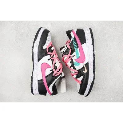 Nike Dunk Low Multi Swoosh «Black/Pink/Solar White» фото № 7 Nike Dunk Low Multi Swoosh «Black/Pink/Solar White» фото № 7