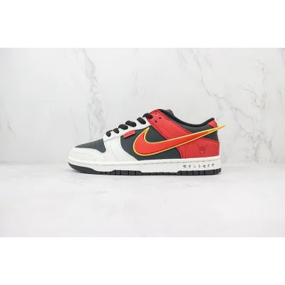 Saint Seiya x Nike Dunk Low Custom "Red/White/Black" фото № 2