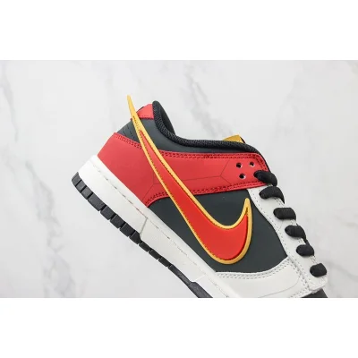 Saint Seiya x Nike Dunk Low Custom "Red/White/Black" фото № 3