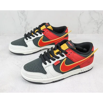 Saint Seiya x Nike Dunk Low Custom "Red/White/Black" фото № 5