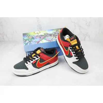 Saint Seiya x Nike Dunk Low Custom "Red/White/Black" фото № 7