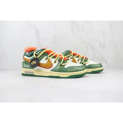 Nike Dunk Low "Panda/Summer Graffiti Green" фото № 6 Nike Dunk Low "Panda/Summer Graffiti Green" фото № 6