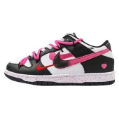 Nike Dunk Low Multi Swoosh "White/Black/Pink/Red"