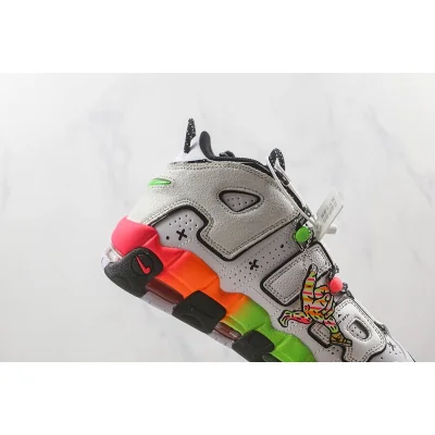 Nike Air More Uptempo "Ghost White/Blue/Orange/Green" фото № 4