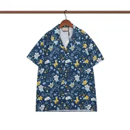 Рубашка Gucci Short Sleeve Retro flower "Blue"