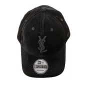 Кепка Saint Laurent Logo And Rounded Patch "Black"