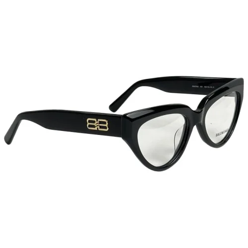 Оправа для очков Balenciaga Cat Eye Shaped Frame With Logo Letters "Black"