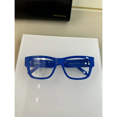 Оправа для очков Balenciaga Frame With Big White Inscription "Blue" фото № 2